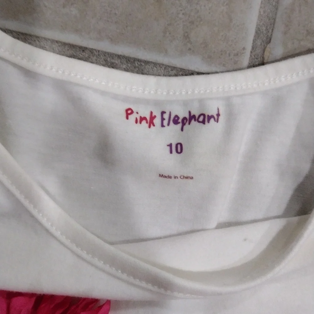 Justice Place Pink Elephant Set of 3 long sleeves shirts in Good Condition